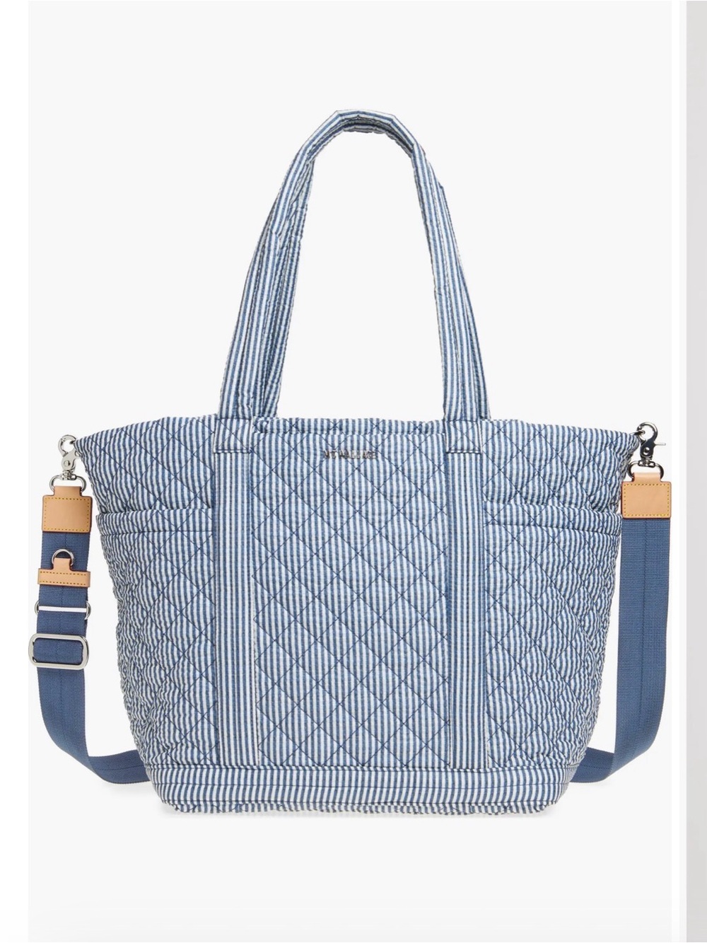 MZ Wallace seersucker large empire tote